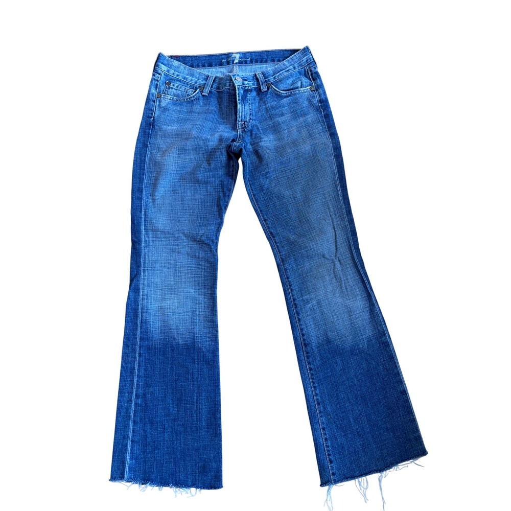 7 For All Mankind Indigo Flare Jeans